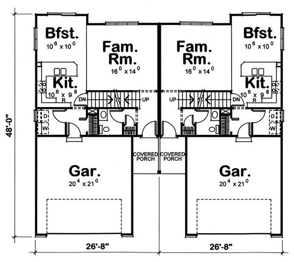 Dream House Plan - Traditional Floor Plan - Main Floor Plan #20-2064