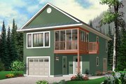 Traditional Style House Plan - 2 Beds 1.5 Baths 1080 Sq/Ft Plan #23-442 