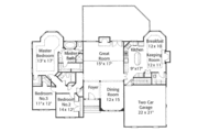 European Style House Plan - 3 Beds 2.5 Baths 2295 Sq/Ft Plan #429-18 