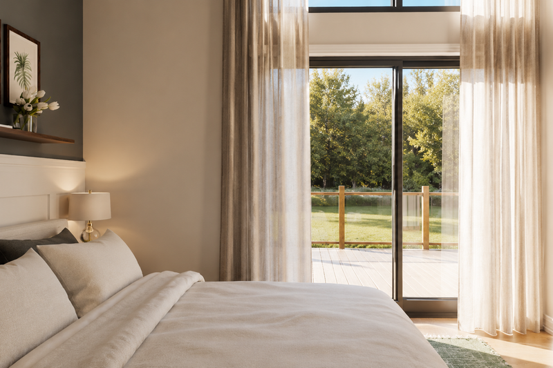 Home Plan - Interior - Master Bedroom for Contemporary House Plan #1064-465 - 2 bed, 2.5 bath