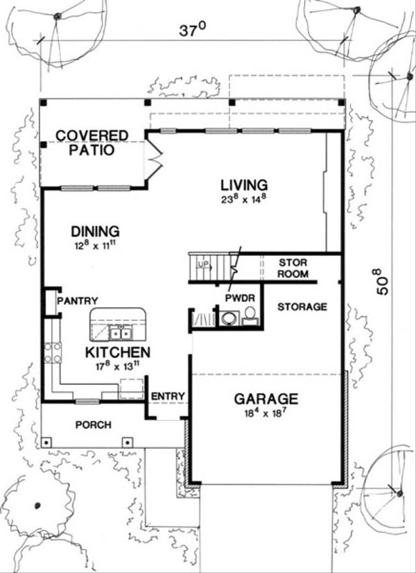 House Blueprint - Modern Floor Plan - Main Floor Plan #472-8