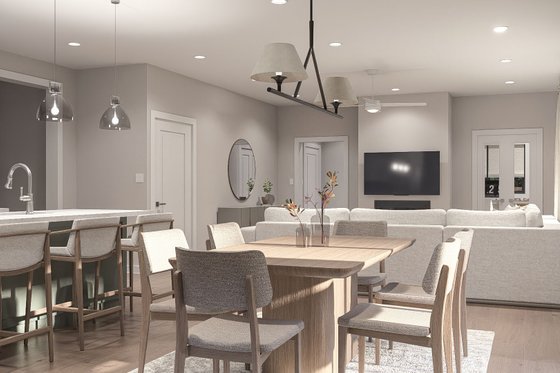 Interior - Dining Room 1 for Traditional House Plan #455-775 - 4 bed, 3.5 bath