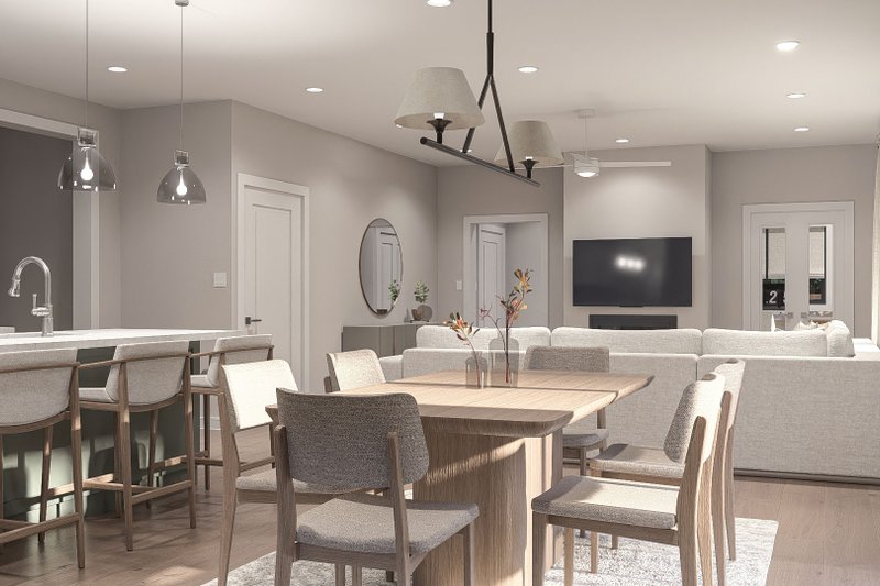 House Blueprint - Interior - Dining Room 1 for Traditional House Plan #455-775 - 4 bed, 3.5 bath