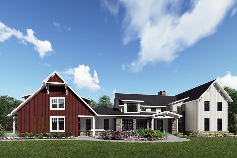 Architectural House Design - Farmhouse Exterior - Front Elevation Plan #1088-9