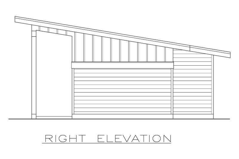 Home Plan - Exterior - Other Elevation 1 for Modern House Plan #1100-171 - 1 bed, 1 bath