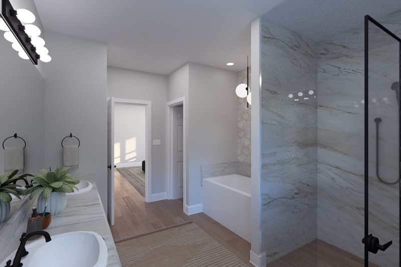 House Blueprint - Interior - Master Bathroom 1 for Farmhouse House Plan #1060-487 - 4 bed, 3.5 bath