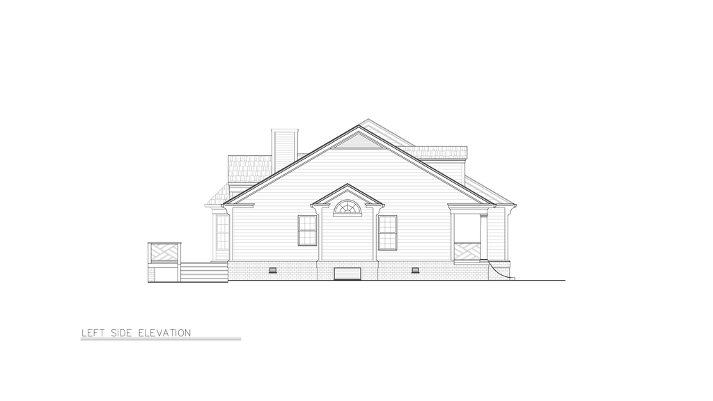 Exterior - Other Elevation 2 for Traditional House Plan #119-355 - 3 bed, 2.5 bath
