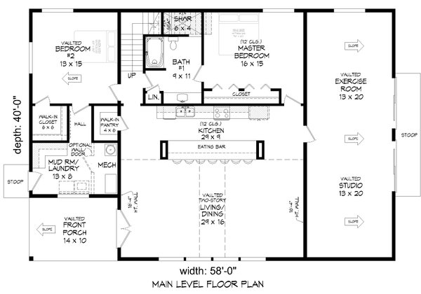 Home Plan - Barndominium Floor Plan - Main Floor Plan #932-521
