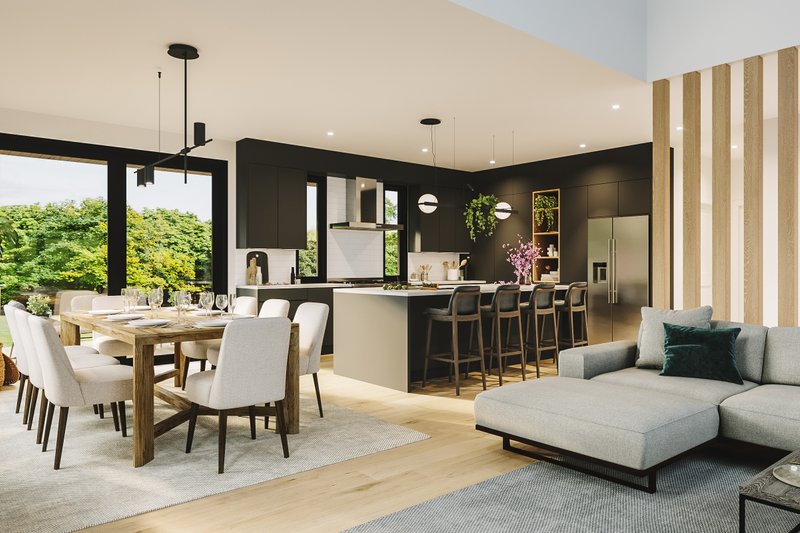 House Plan Design - Interior - Dining Room for Contemporary House Plan #23-2761 - 3 bed, 2.5 bath