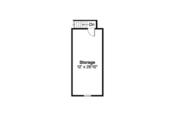 Floor Plan - Other Floor for Ranch House Plan #124-526 - 2 bed, 2 bath