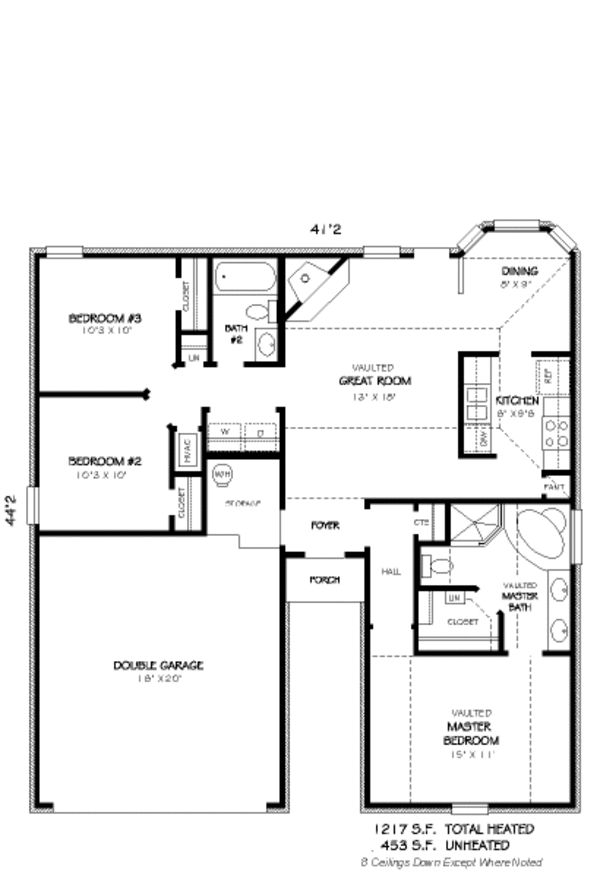 Traditional Floor Plan - Main Floor Plan #424-243