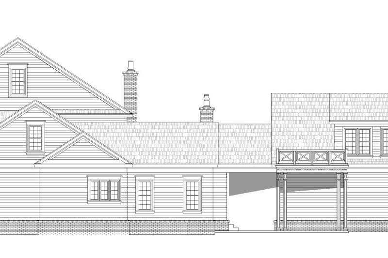 Architectural House Design - Exterior - Other Elevation 1 for Traditional House Plan #932-449 - 6 bed, 5 bath