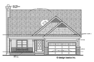 Exterior - Front Elevation 5 for Farmhouse House Plan #20-1224 - 4 bed, 3 bath