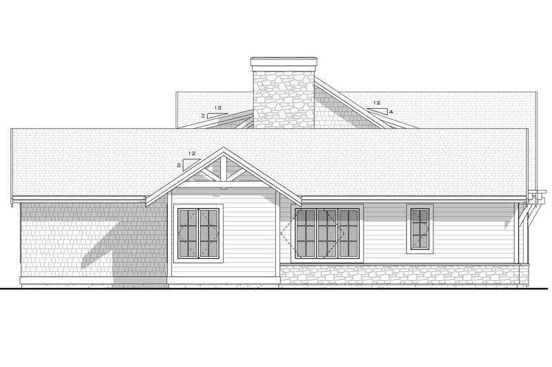 Home Plan - Exterior - Other Elevation 1 for Ranch House Plan #1086-13 - 3 bed, 2.5 bath