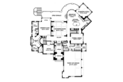 Tudor Style House Plan - 4 Beds 4.5 Baths 5880 Sq/Ft Plan #413-837 