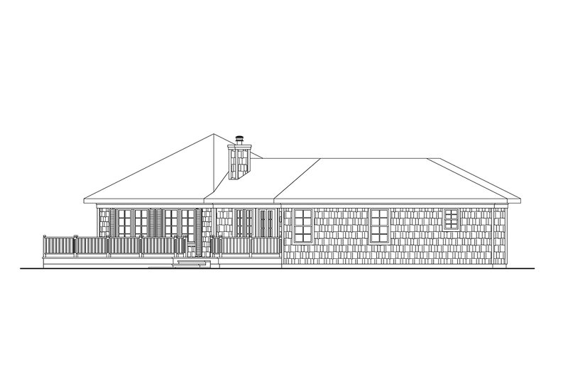 Architectural House Design - Exterior - Other Elevation for Beach House Plan #124-1422 - 4 bed, 3 bath