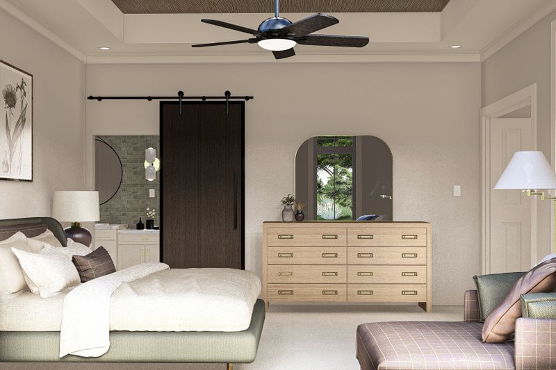 Home Plan - Interior - Master Bedroom for Farmhouse House Plan #455-207 - 4 bed, 3.5 bath