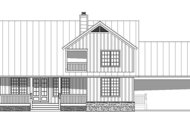 House Plan Design - Exterior - Rear Elevation for Country House Plan #932-268 - 3 bed, 2.5 bath
