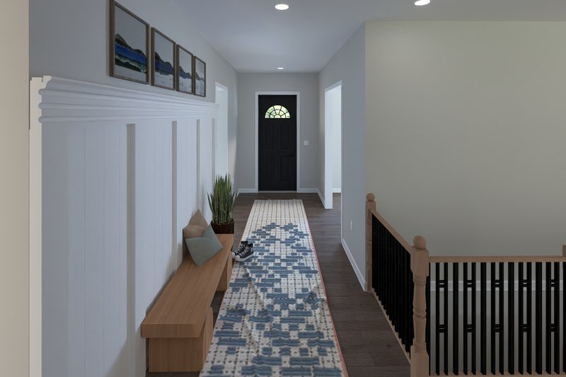 House Blueprint - Interior - Entry 1 for European House Plan #1060-443 - 3 bed, 2 bath