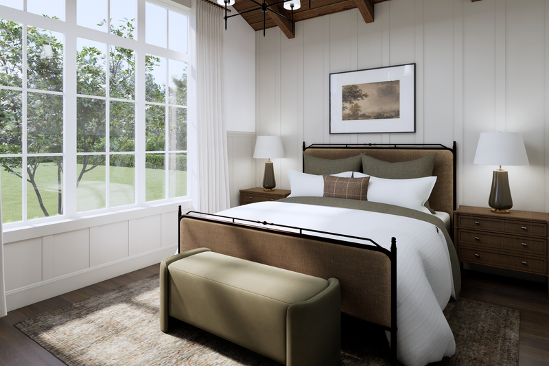 Architectural House Design - Interior - Master Bedroom for European House Plan #1114-124 - 3 bed, 2.5 bath
