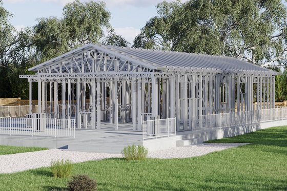 Exterior - Front Elevation 9 for Craftsman House Plan #1106-104 - 3 bed, 2 bath