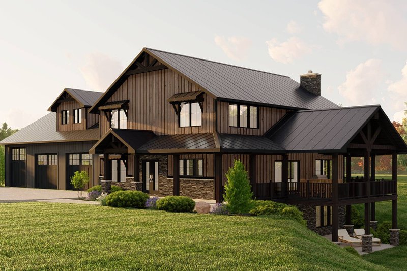 Home Plan - Exterior - Other Elevation for Country House Plan #1064-217 - 2 bed, 3.5 bath