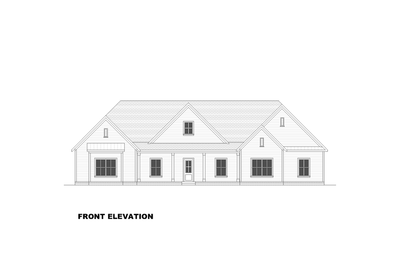 House Design - Exterior - Front Elevation 4 for Farmhouse House Plan #1117-23 - 3 bed, 3 bath