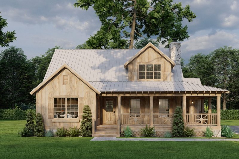 House Design - Exterior - Front Elevation 5 for Country House Plan #923-406 - 3 bed, 2.5 bath