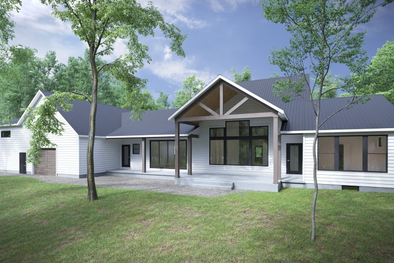 Dream House Plan - Exterior - Rear Elevation for Farmhouse House Plan #1089-42 - 3 bed, 2.5 bath