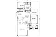 Traditional Style House Plan - 3 Beds 2 Baths 1532 Sq/Ft Plan #42-162 