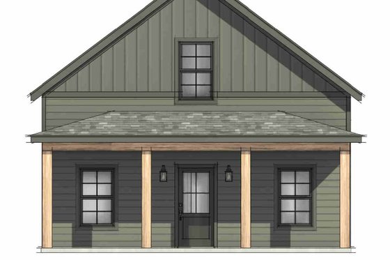 Exterior - Front Elevation 6 for Bungalow House Plan #1096-168 - 2 bed, 2 bath