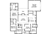 Traditional Style House Plan - 3 Beds 3 Baths 2696 Sq/Ft Plan #37-183 