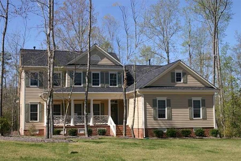 Architectural House Design - Exterior - Front Elevation 3 for Southern House Plan #137-212 - 3 bed, 2 bath