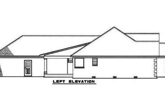 Exterior - Other Elevation for Traditional House Plan #17-2293 - 3 bed, 2.5 bath