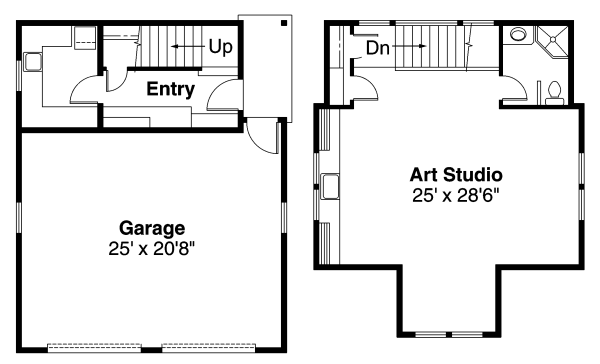 Craftsman Floor Plan - Main Floor Plan #124-635