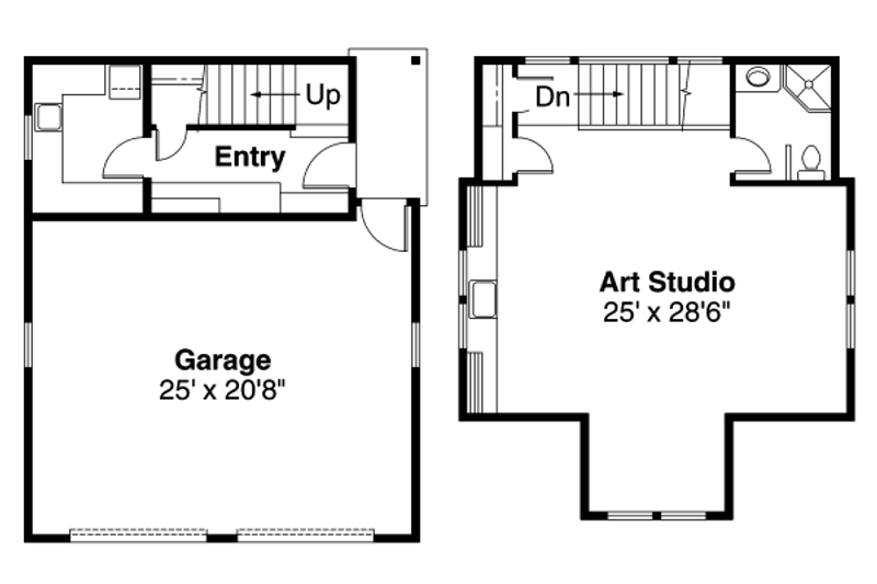 House Design - Floor Plan - Main Floor for Craftsman House Plan #124-635, 1 bath