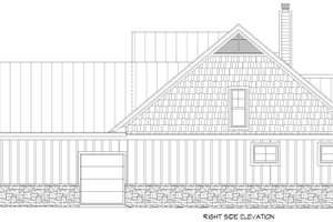 Exterior - Front Elevation 4 for Country House Plan #932-1015 - 3 bed, 2 bath