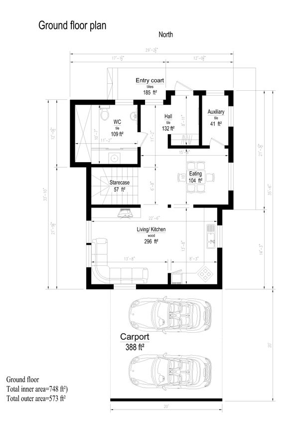 Modern Floor Plan - Main Floor Plan #549-13