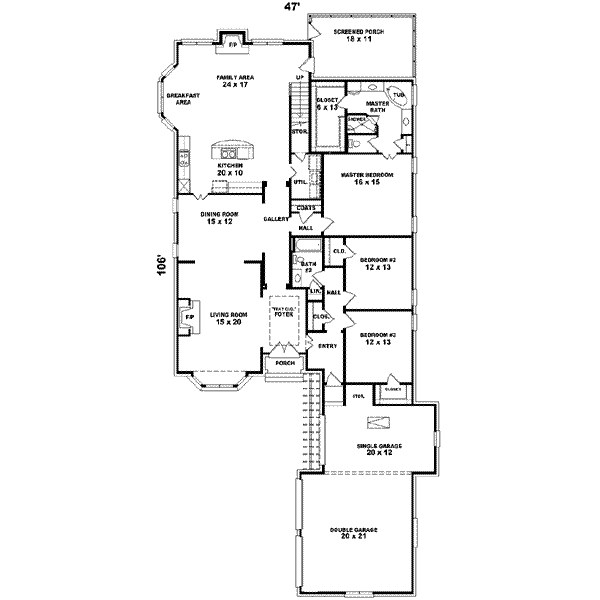 European Floor Plan - Main Floor Plan #81-617