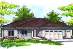 Ranch Exterior - Front Elevation Plan #70-715