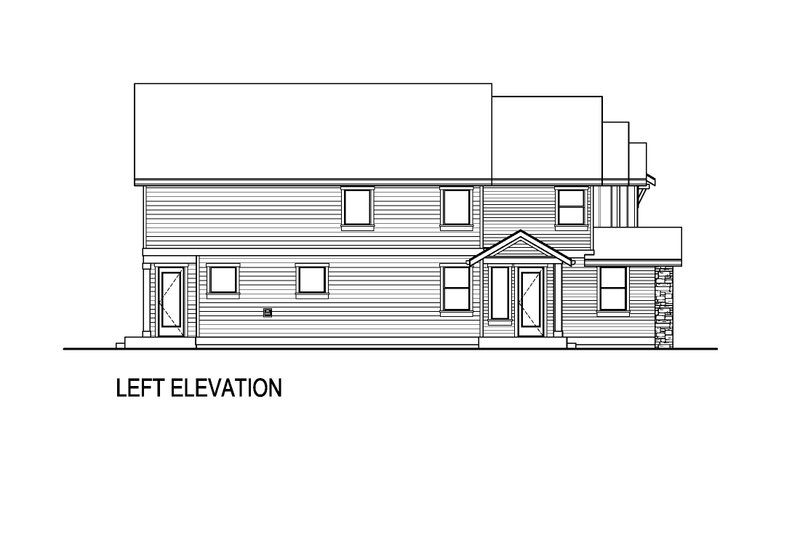 Dream House Plan - Exterior - Other Elevation for Farmhouse House Plan #569-53 - 5 bed, 3 bath