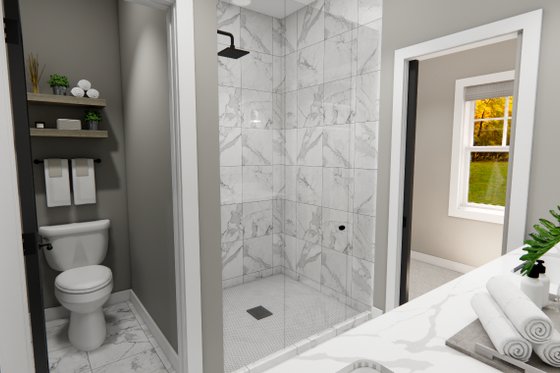 Interior - Master Bathroom for Craftsman House Plan #51-1373 - 4 bed, 3.5 bath
