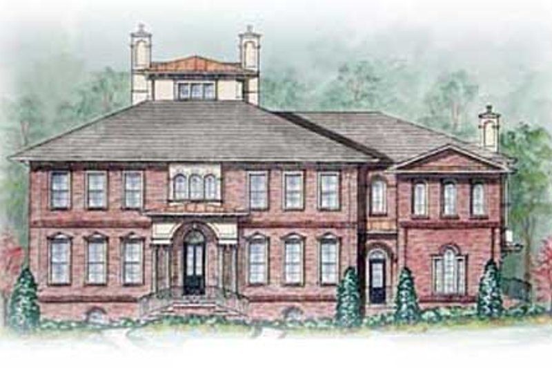 Architectural House Design - Colonial Exterior - Front Elevation Plan #54-125