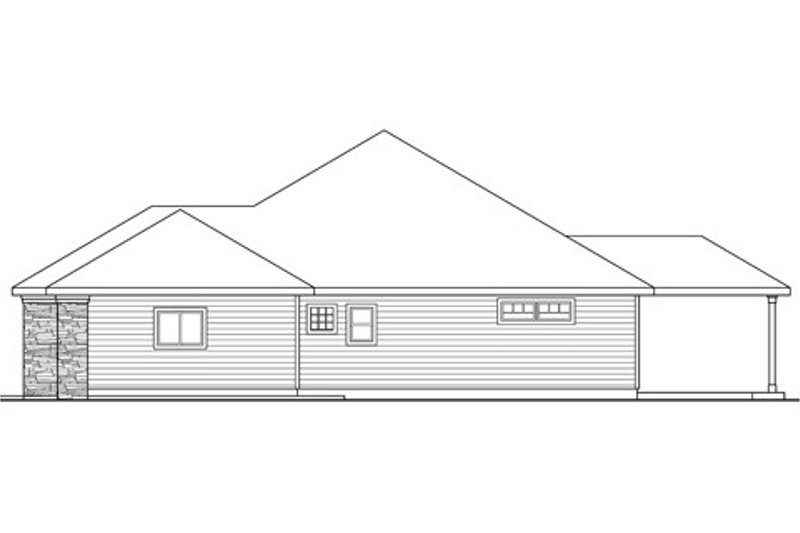Home Plan - Exterior - Other Elevation 1 for Ranch House Plan #124-833 - 3 bed, 2 bath