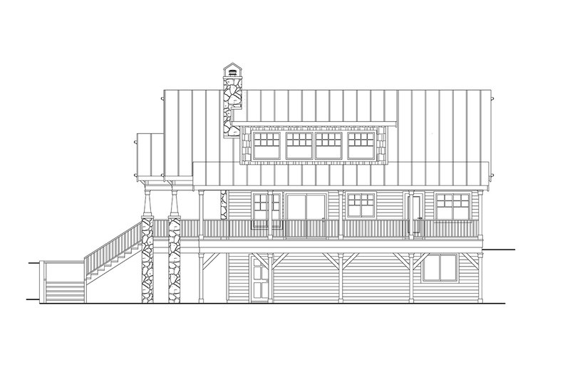 Architectural House Design - Exterior - Other Elevation 2 for Cottage House Plan #124-1366 - 3 bed, 2.5 bath