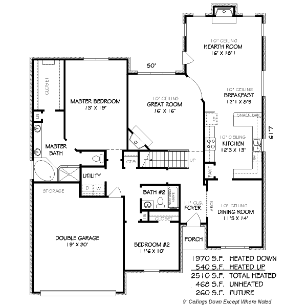 Traditional Floor Plan - Main Floor Plan #424-94