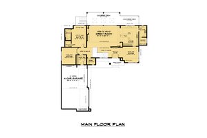 Floor Plan - Main Floor for Contemporary House Plan #1066-186 - 5 bed, 6.5 bath