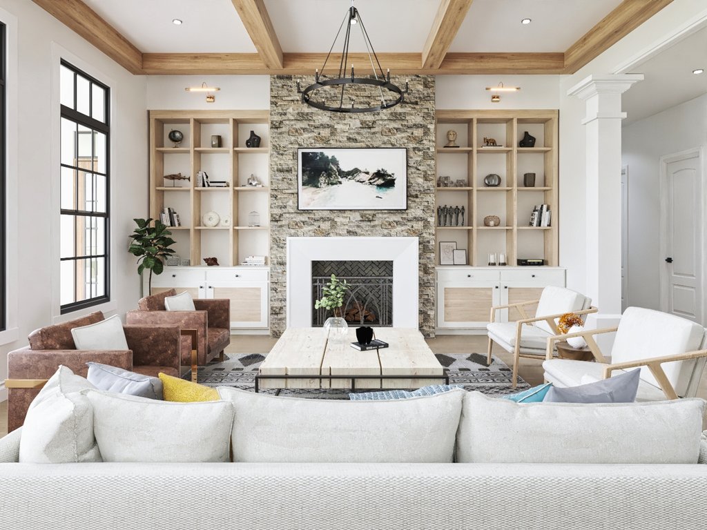 Interior - Family Room 3 for European House Plan #54-696 - 5 bed, 5 bath