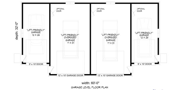 Colonial Floor Plan - Main Floor Plan #932-1160