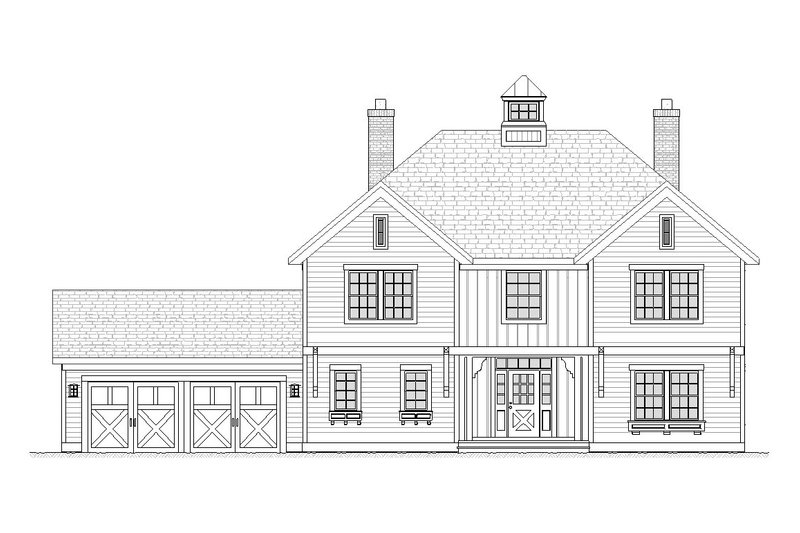 Home Plan - Exterior - Front Elevation 4 for Traditional House Plan #901-91 - 4 bed, 2.5 bath